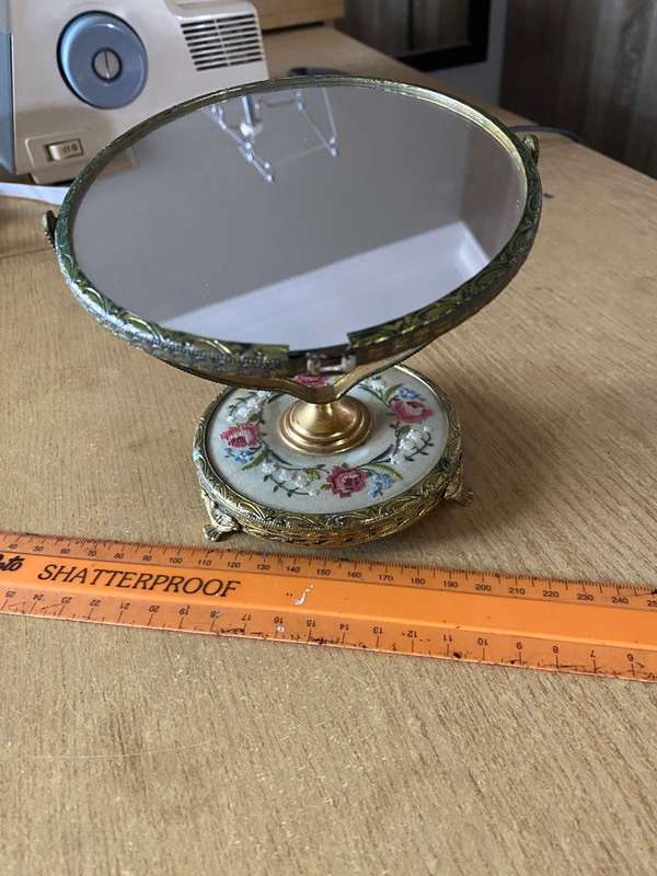 Vintage swivel mirror